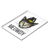 Meowdy Funny Cat Notizblock (Linke Seite)