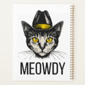 Meowdy Funny Cat Planer (Rückseite)