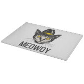 Meowdy Funny Cat Schneidebrett (Ecke)