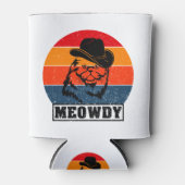 Meowdy Funny Mashup zwischen Meow und Howdy Cat Me Dosenkühler (Vorderseite)