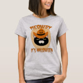 Meowdy Halloween Cat Fun Cartoon T-Shirt (Vorderseite)