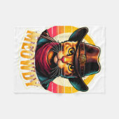 Meowdy Junggeselinnen-Abschied Cowgirl Cowboy Cat  Fleecedecke (Vorderseite (Horizontal))