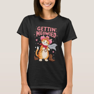 Meowdy Junggeselinnen-Abschied Cowgirl Cowboy Cat T-Shirt