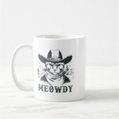 Meowdy - Mashup Between Meow And Howdy - Funny Cat Kaffeetasse (Links)