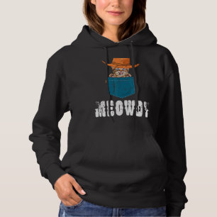 Meowdy Mashup zwischen Meow und Howdy Cat Meme Hoodie