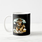 Meowdy Partner Cat Cowboy Horse Howdy Funny Countr Kaffeetasse (Links)