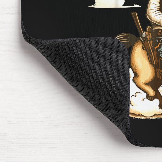 Meowdy Partner Cat Cowboy Horse Howdy Funny Countr Mousepad (Ecke)