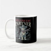 Meowdy Partner flüstert mit Cowboy-Hut Kaffeetasse (Links)