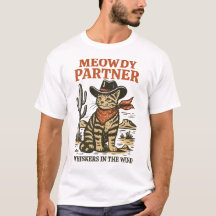 Meowdy Partner – Lustiges Cowboy-Katze Western-Des