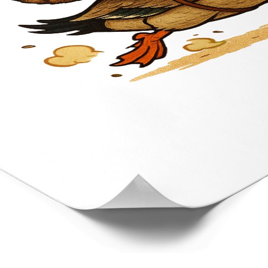 Meowdy Partner Poster Funny Cowboy Cat Light Print (Ecke)