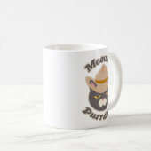 Meowdy Purrdner Howdy Cowboy Hat Cat Fun Kaffeetasse (VorderseiteRechts)