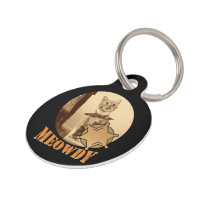 Meowdy Texan Cat Cowboy Sheriff Personalisiert