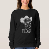 Meowdy Texas Cat Meme Sweatshirt (Vorderseite)