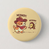 Meowdy und Beehaw Button (Vorderseite)
