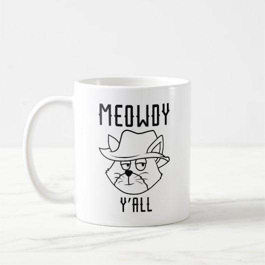 Meowdy Y’all Kaffeetasse (Links)