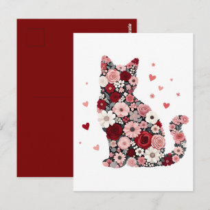 Meowentine-Tag Katzen-Valentin Postkarte