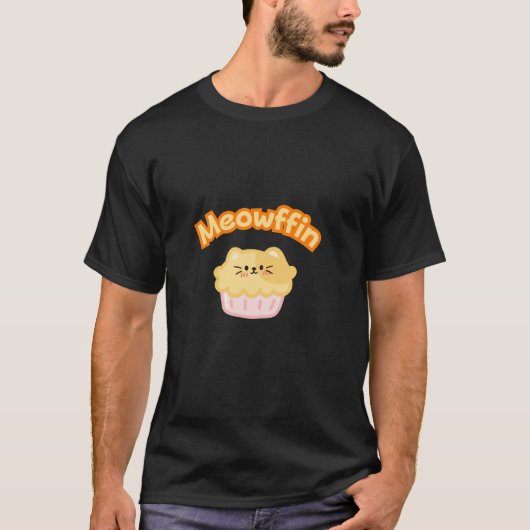Meowffin Muffin Niedlich Anime Cat T-Shirt (Vorderseite)