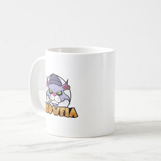 Meowfia Funny Gangster Burmese Cat Tasse (Vorderseite Links)