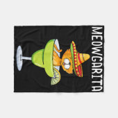 Meowgarita - Cinco De Mayo Margarita Cat Lover Fleecedecke (Vorderseite (Horizontal))