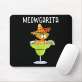 Meowgarita - Cinco De Mayo Margarita Cat Lover Mousepad (Mit Mouse)