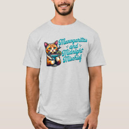Meowgaritas und Mitternacht Mischief T - Shirt