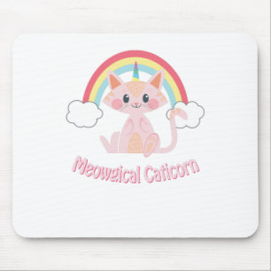 Meowgical Caticorn Kittycorn Mousepad