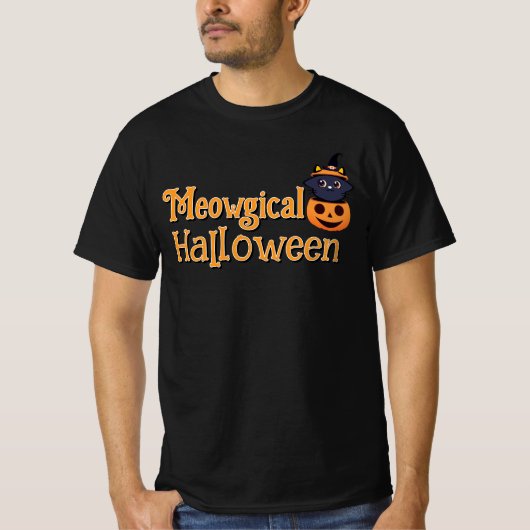 Meowgical Halloween T - Shirt (Vorderseite)