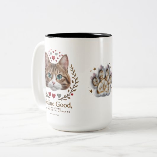 Meowgical Majesty - Feline Good Cat Tasse (15 oz) (Vorderseite Links)