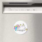 Meowgical Niedlich Unicorty Kitty Glitzer Glitzern Magnet (In Situ (Geschirrspüler))