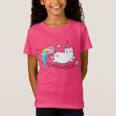 Meowgical Niedlich Unicorty Kitty Glitzer Glitzern T-Shirt (Vorderseite)