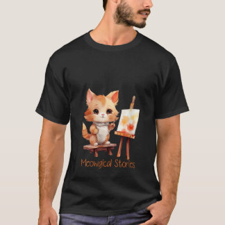 Meowgical Storys Ein Niedliches Katzen-Design für  T-Shirt