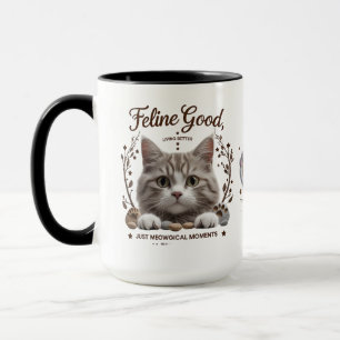 Meowgische Momente   15 oz Combo Cat Lover Tasse S