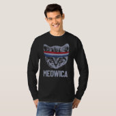 Meowica 4th July Pawtriotic Kitty Merica Cat Us Fl T-Shirt (Vorne ganz)