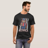 Meowica 4Th Of July Cat American Flag America Usa T-Shirt (Vorne ganz)