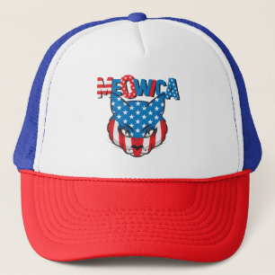 Meowica America Independence Day 1774 4. Juli Truckerkappe