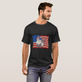 Meowica American Flag Sunglasses Patriotic Cat 4th T-Shirt (Vorne ganz)