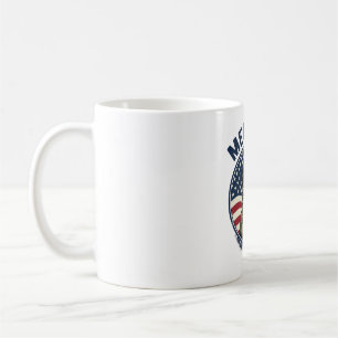 Meowica Patriotische Katze Vintage Gravur Shirt De Kaffeetasse