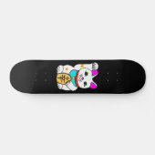 MEOWIES LUCKY CAT MANEKI NEKO BLACK SKATEBOARD (Horizontal)