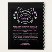 Meowja Pastel Goth Witchy Planer (Rückseite)