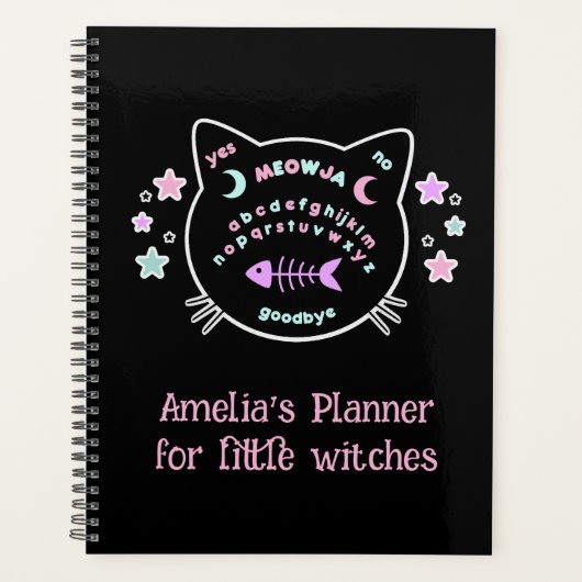 Meowja Pastel Goth Witchy Planer (Vorderseite)
