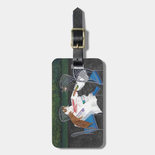 Meowjongg Gepäckanhänger (Vorderseite vertikal)