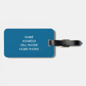 Meowjongg Gepäckanhänger (Rückseite horizontal)