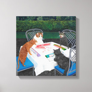 Meowjongg Leinwanddruck