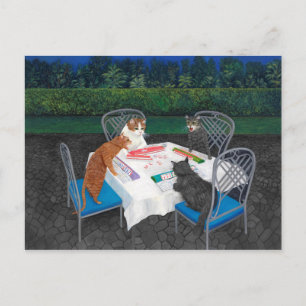 Meowjongg Postkarte