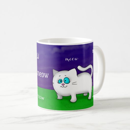Meowkatzen-Tasse Kaffeetasse (VorderseiteRechts)
