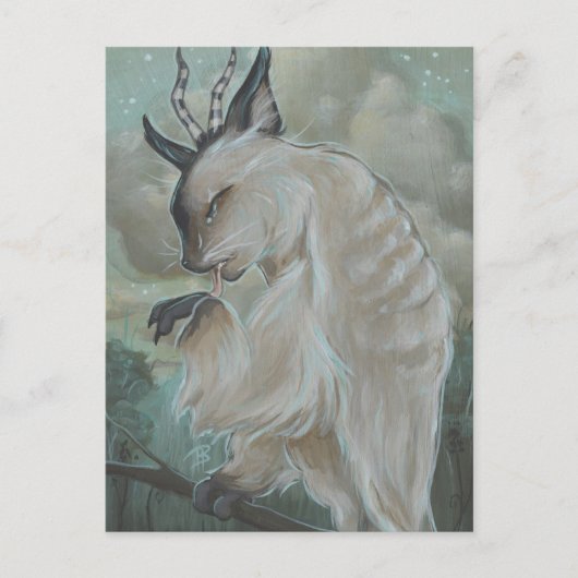 Meowl 2 cat owl postcard postkarte (Vorderseite)