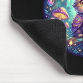 Meowl Cat Owl Meme Brainrot Kids Cursed Silly Gen Mousepad (Ecke)