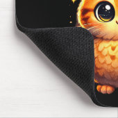Meowl Funny Meow Cat Owl Brainrot Meme Teen Kids  Mousepad (Ecke)