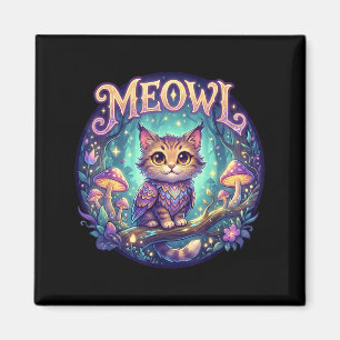 Meowl Katze Eule Meme Gehirnverrottung Kinder Verf Magnet