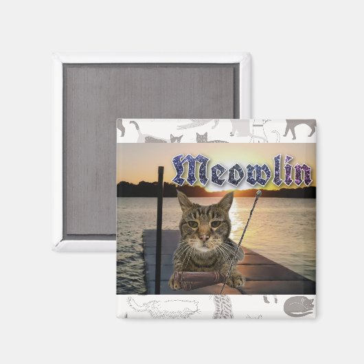 Meowlin Magnet (Vorderseite/Rückseite)